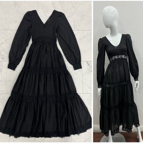 Dolls Kill Dresses & Skirts - NWT Dolls Kill x House of Widow Lace Tiered Maxi Dress